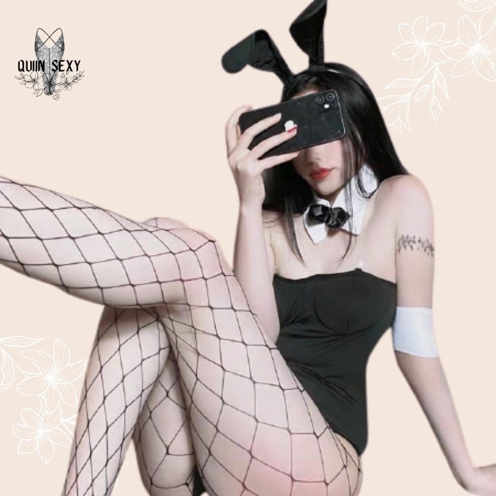 Cosplay Thỏ Bunny, Bodysuit Thỏ Bunny Đen Sexy CL020 | BigBuy360 - bigbuy360.vn