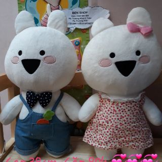 Cặp Thỏ Tình Nhân đáng iu(Hình thật), new 99%💞💞💞
