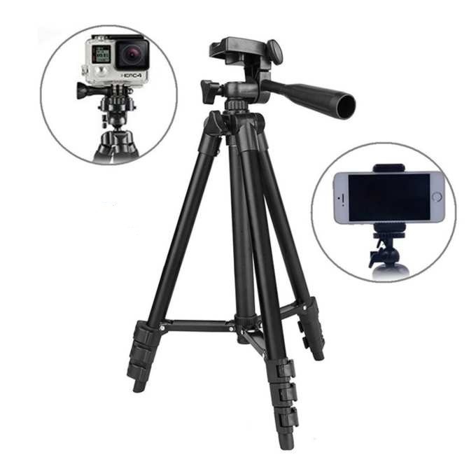 Combo Gậy 3 Chân Tripod 3120 kèm Remote + Kẹp | BigBuy360 - bigbuy360.vn