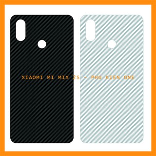 Decal dán lưng xiaomi mi mix/ mi mix 2/ mi mix 2s/ mi mix 3 vân carbon 3d