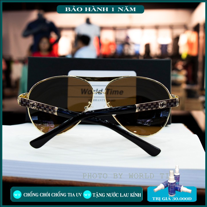 Kính mát nam G1102 Nâu tròng Polazied, chống lóa,Full box ,thời trang cao cấp bảo hành 12 Tháng | BigBuy360 - bigbuy360.vn