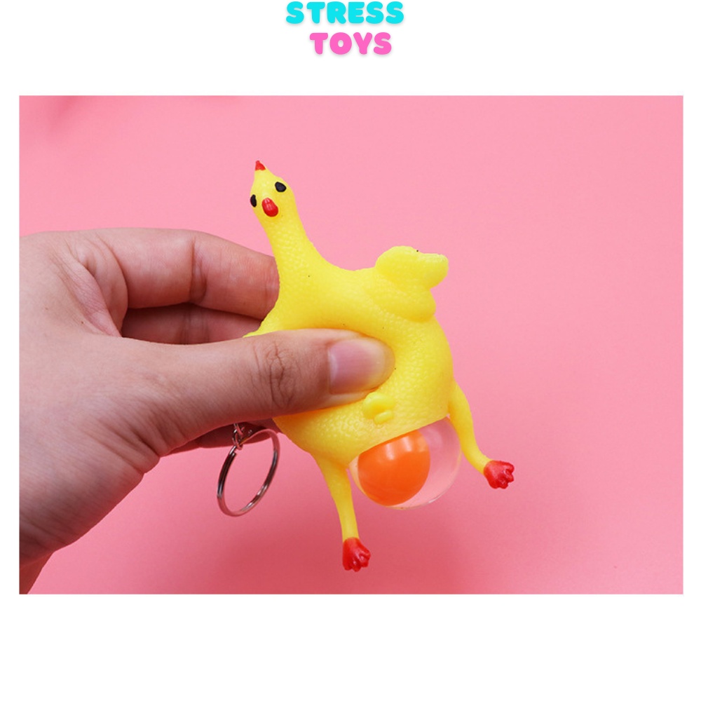 Móc khoá xe máy cute mini gà đẻ trứng, móc khóa hạt đậu xanh giá rẻ