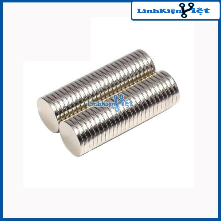 Bộ 50 Viên Nam Châm Đất Hiếm Tròn 5x2mm (từ tính hút cực mạnh)
