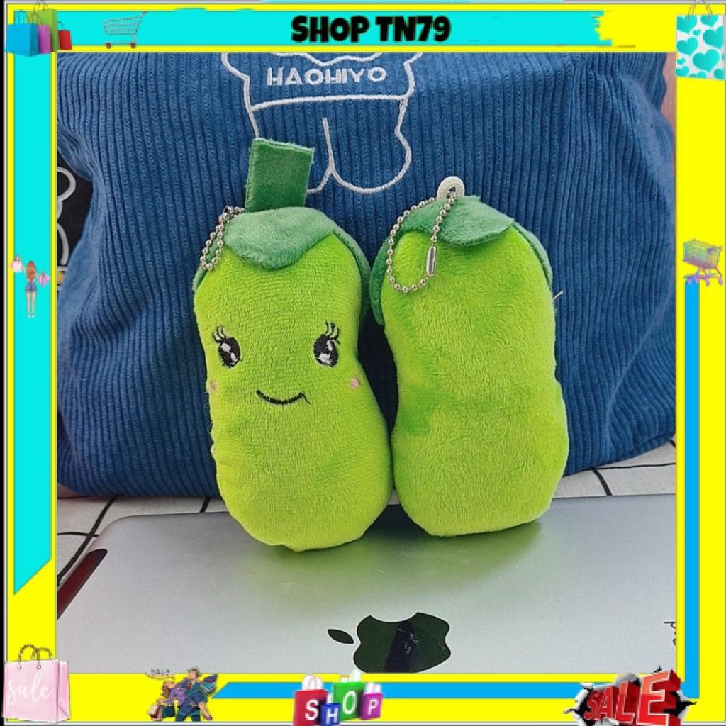 Móc khóa gấu bông nhiều hình củ quả cute là phụ kiện balo , túi ví xinh giá rẻ MKCQ-10