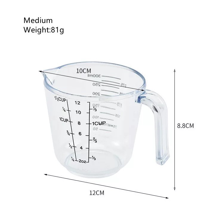 CA, LY ĐONG CHIA VẠCH ĐỊNH LƯỢNG 150ML VÀ 300ML