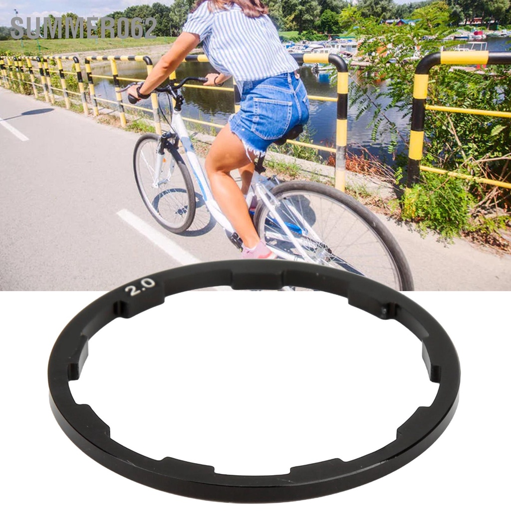 Trong kho 1 cái / bộ 2mm Xe đạp có rãnh Máy rửa xe đạp bằng hợp kim nhôm Bộ đệm bánh đà cho xe đạp  Giao hàng nhanh chóng  Summer062