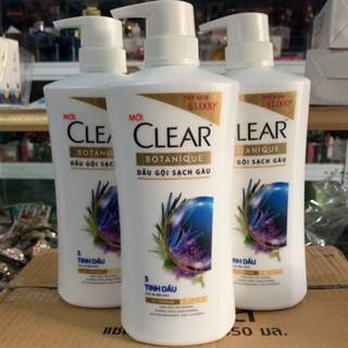 Dầu gội sạch gầu clear 5 tinh dầu 630g cho da đầu khô