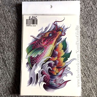 Hình Xăm Dán Cá Chép E246