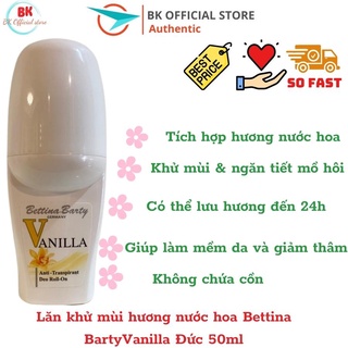 Lăn khử mùi nách hương nước hoa Vanilla Bettina Barty 50ml - hàng Đức chính hãng