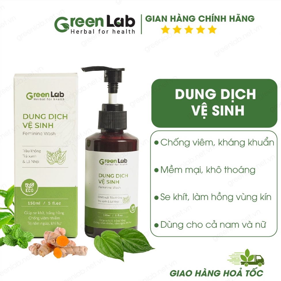 Dung Dịch Vệ Sinh GreenLab Sạch Thơm Hồng Khít