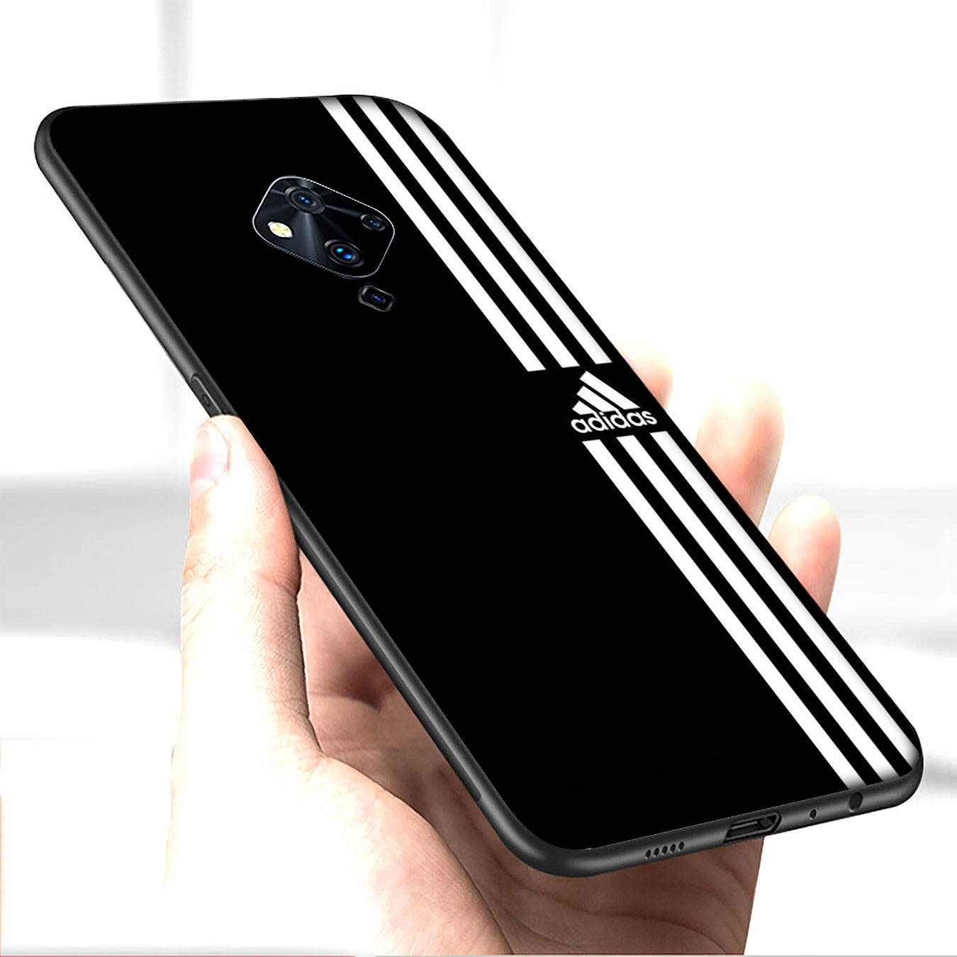 Ốp điện thoại silicon mềm in logo Adidas B1 cho Samsung Galaxy A9 A8 A7 A6 Plus J8 2018 + A21S A70 M20 A6+ A8+ 6Plus