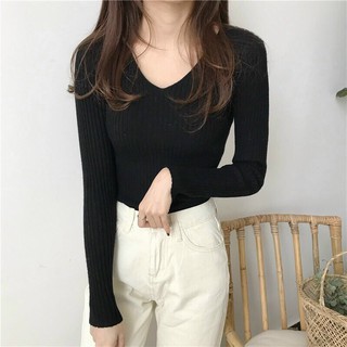 ÁO KIỂU THUN GÂN TAY DÀI