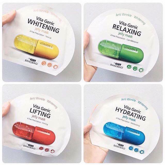 Hộp 10 Mặt nạ BNBG Jelly Mask mẫu mới thêm 2 dưỡng chất
