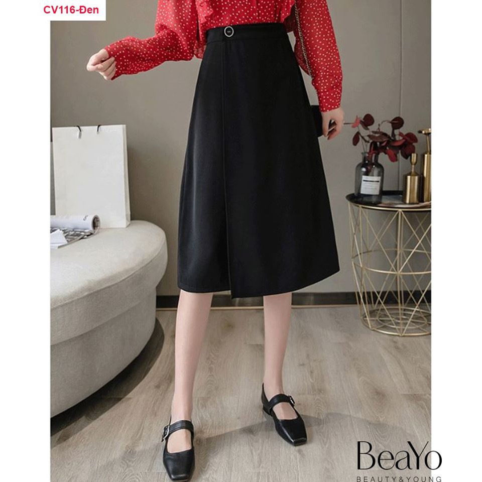 CV116- CHÂN VÁY CHỮ A ĐẮP 2 TÀ TRƯỚC | BigBuy360 - bigbuy360.vn