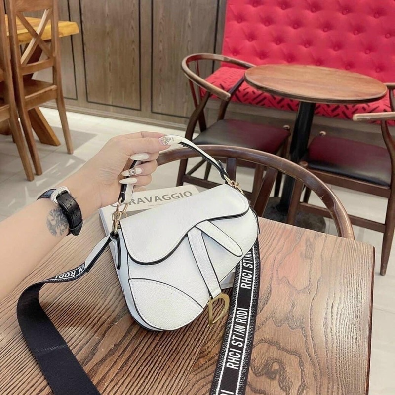 Túi yên ngựa dây chữ bản to thời trang hot hit 2021
