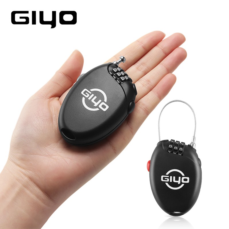 Giyo Ổ Khóa Xe Đạp 3 Chữ Số Chống Trộm