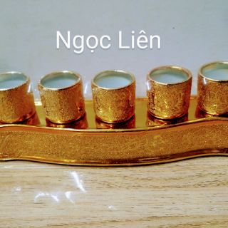 [COMBO] BỘ SỨ THỜ KIM SA LƯ 4 INCH  [ĐẾ 5 LY]