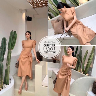 Bigsize Đầm rút dây cánh tiên D301