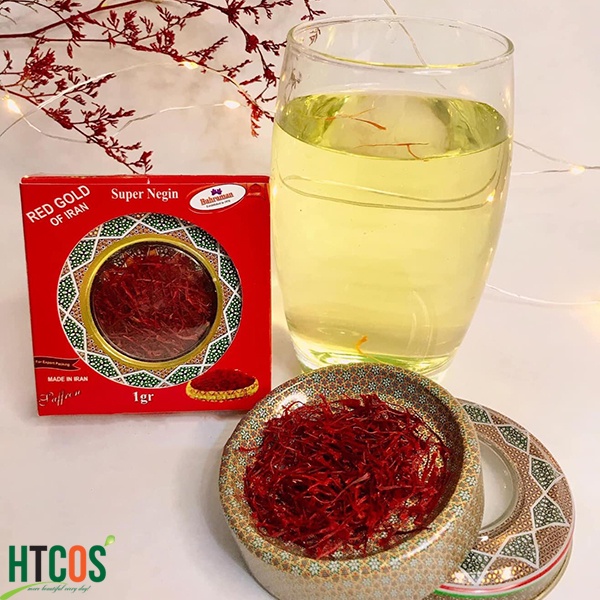 Nhụy hoa nghệ tây Saffron Super Negin Bahraman hộp thiếc 1g