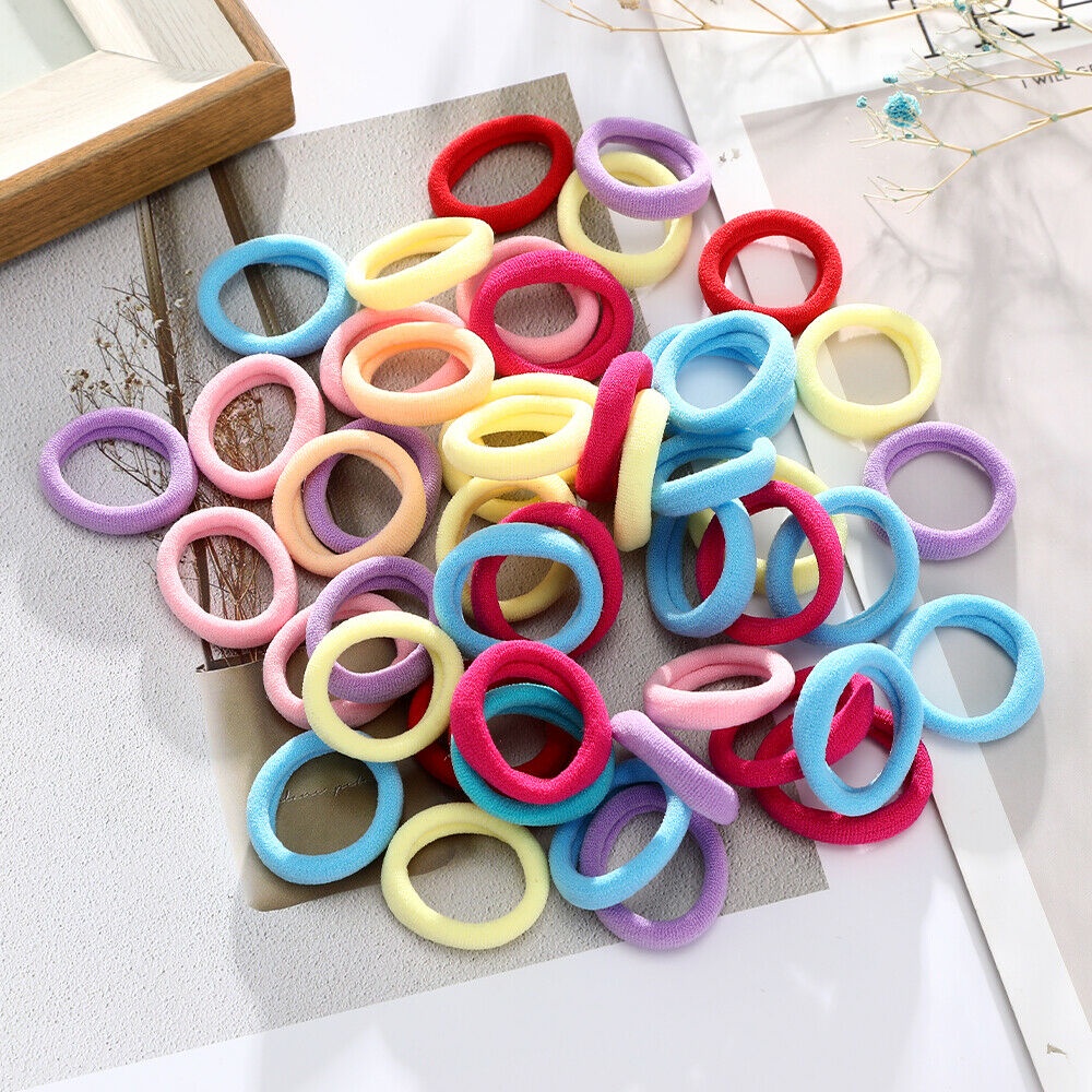 Bộ 50 sợi dây thun cột tóc thời trang cho nữ