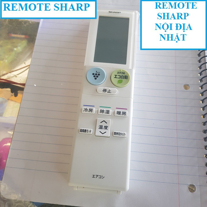 Điều khiển điều hòa nội địa nhật Sharp A943JB - remote điều khiển sharp có clear