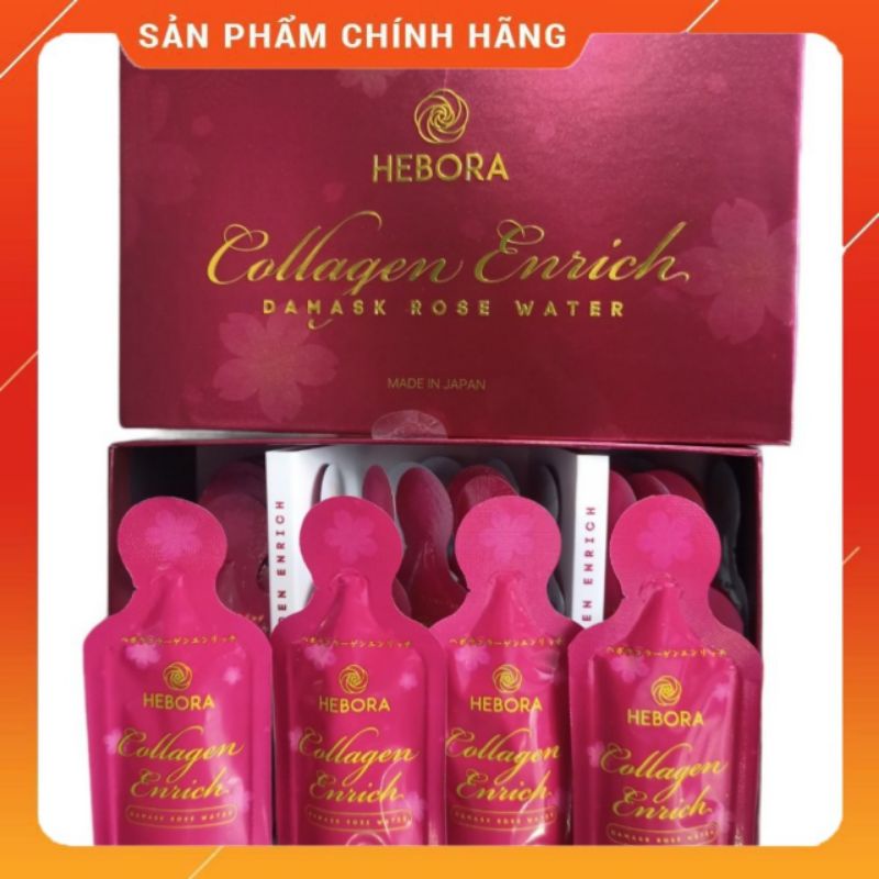 Nước uống Hebora Collagen Enrich Damask Rose Water Nhật Bản