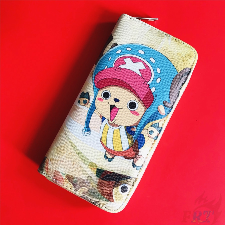 ❀ Ví Dài Họa Tiết ONE PIECE Q-4: Chopper ❀ 1 Ví Nữ Da PU In Hình Anime Thời Trang
