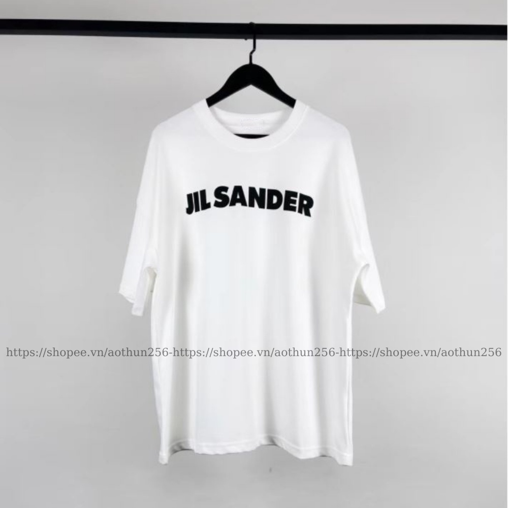 Áo Thun JILSANDER nam nữ unisex tay lỡ form rộng màu trắng basic phong cách ulzzang