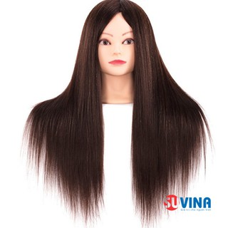 Đầu Canh Chịu Nhiệt 90% Tóc Thật