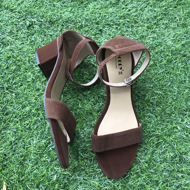 Sandal gót vuông 3p