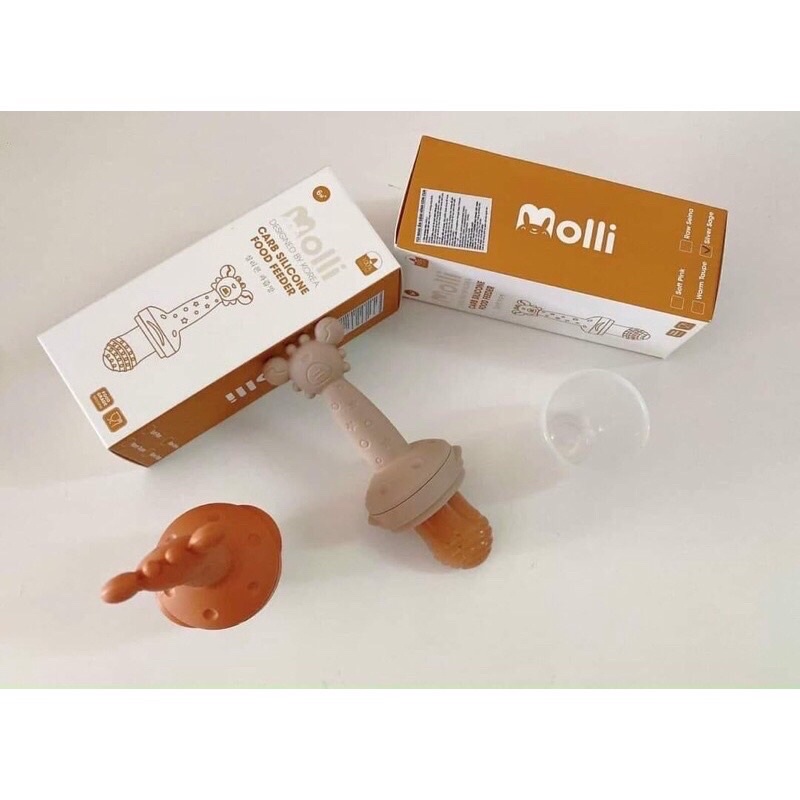 Túi Nhai Ăn Dặm Chống Hóc Hình Cua Crab Molli Cho Bé