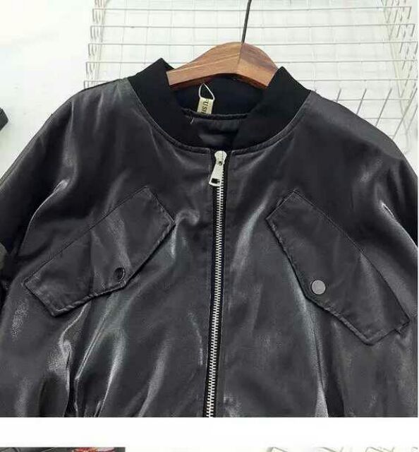 Áo bomber xám bạc cực đẹp