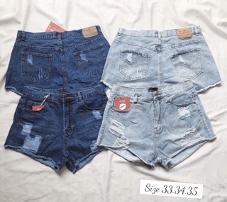 QUẦN SHORTS JEANS NỮ RÁCH