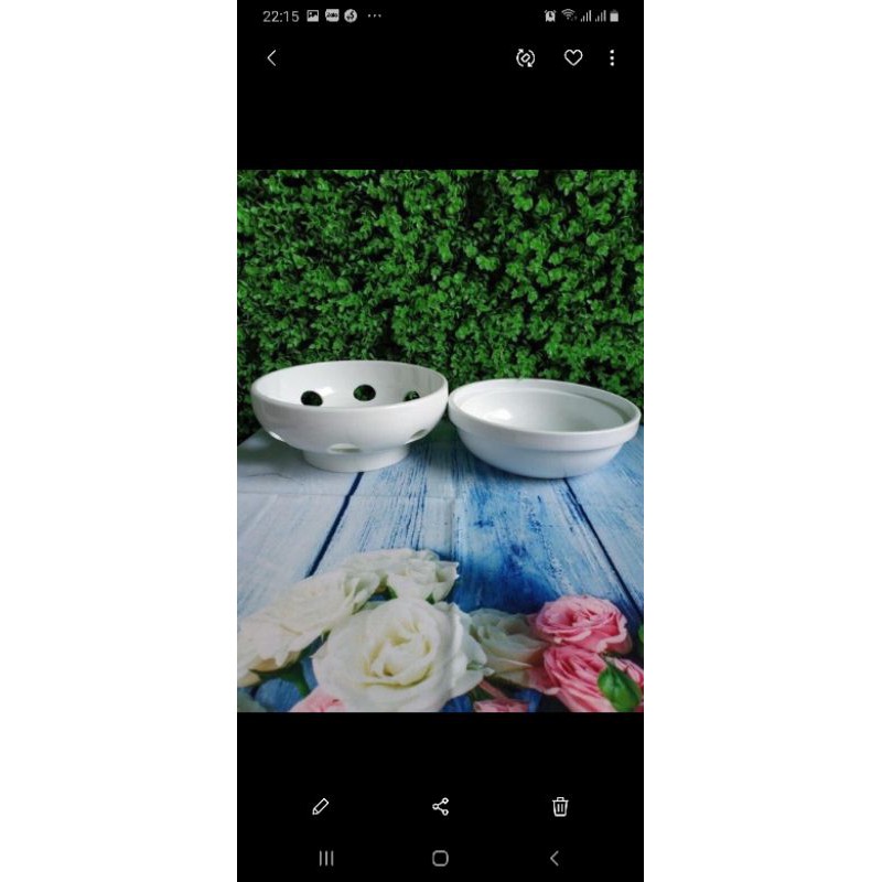 Bát hâm nóng thức ăn ĐK14cm.Hàng sứ Bát Tràng