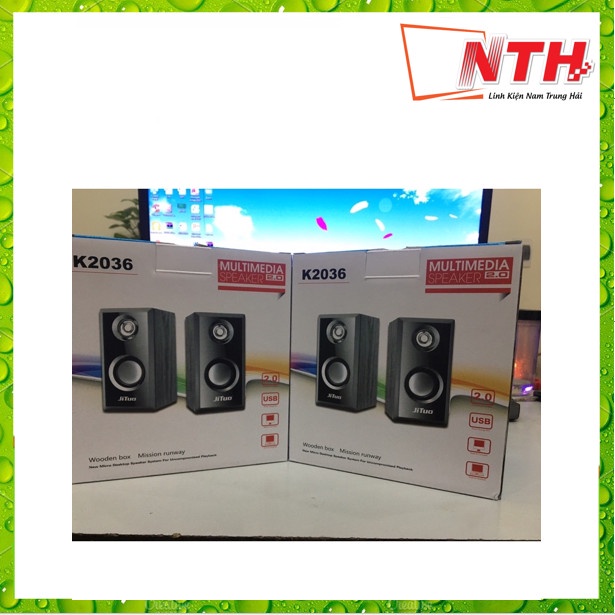 Loa Vi tính gỗ Leerfei K2036 2.0