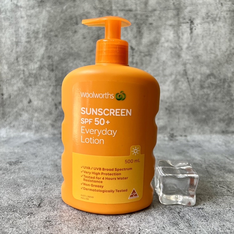 [ Mới 2022 ] Kem Chống Nắng Woolworths Sunscreen Everyday Lotion SPF 50+  100ml/500ml/1L