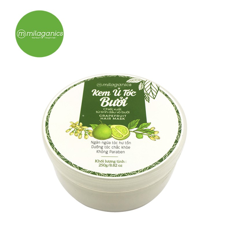 Kem Ủ Tóc Bưởi Milaganics 250g