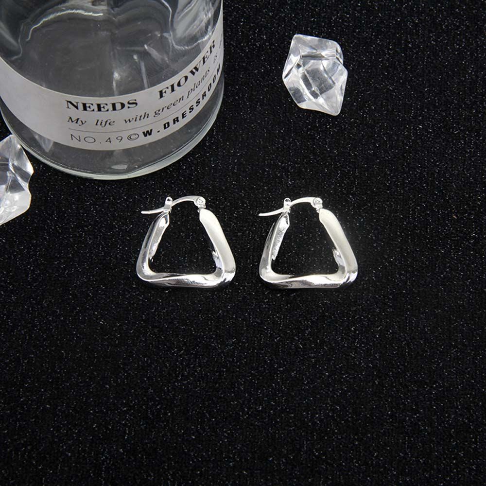 Bông tai hình tam giác phong cách Hàn Quốc thời trang cho nữ