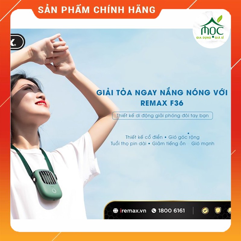 Quạt đeo cổ mini cầm tay Remax F36 (BẢO HÀNH 3 THÁNG ) | BigBuy360 - bigbuy360.vn