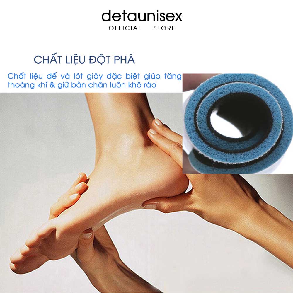 Giày vải xé dán cho người già bệnh tiểu đường Detaunisex - TIDU03