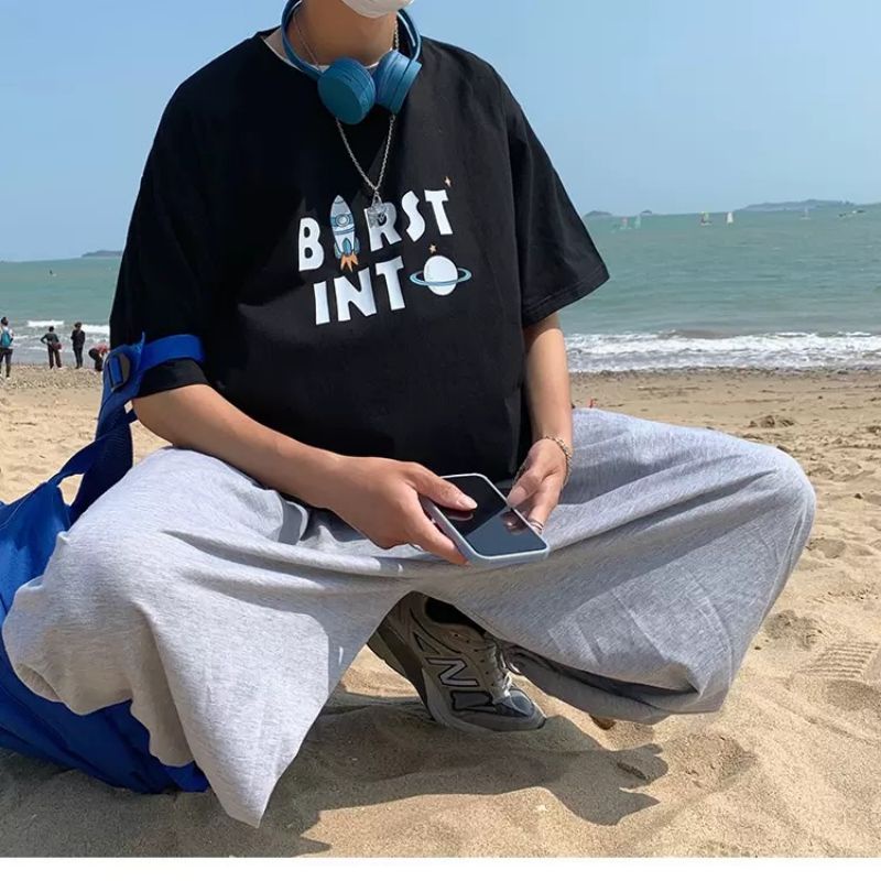 Áo thun tay lỡ unisex Birst Into