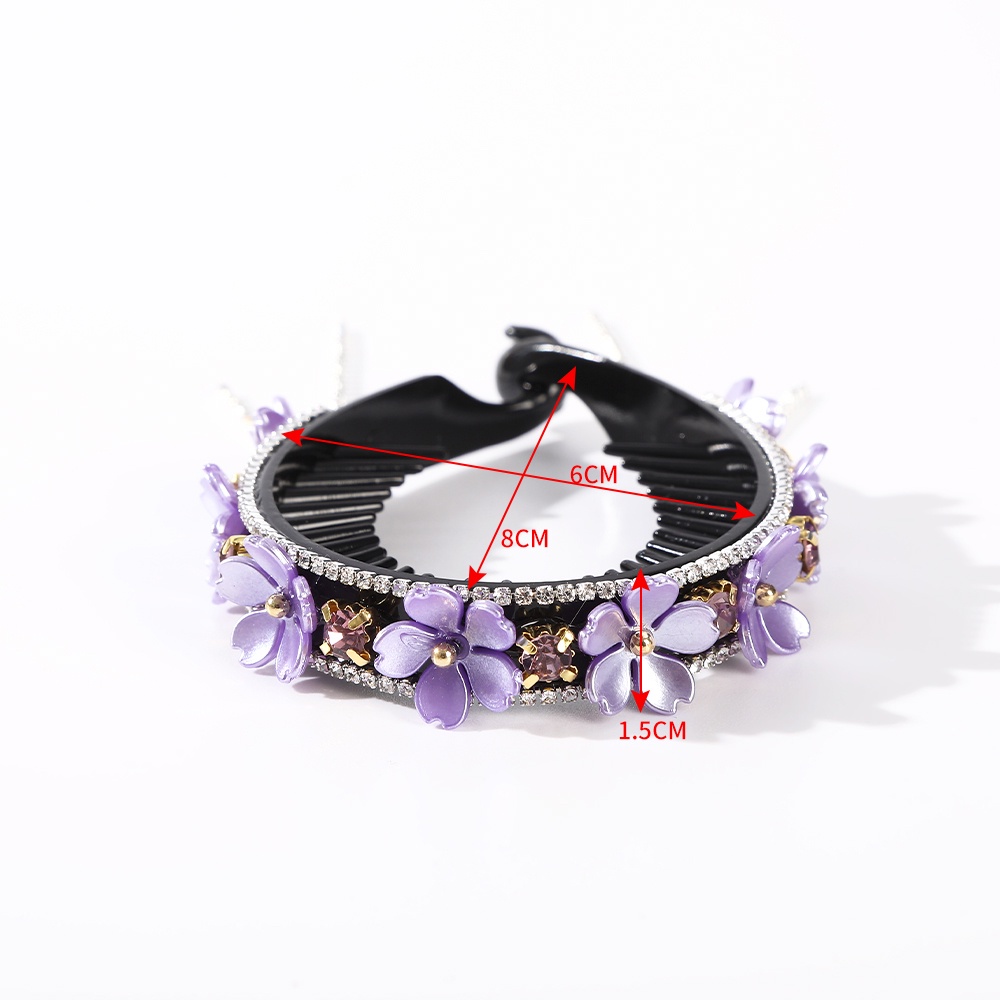 Kẹp Tóc Hình Hoa Đính Đá Thời Trang Hàn Quốc Cho Nữ