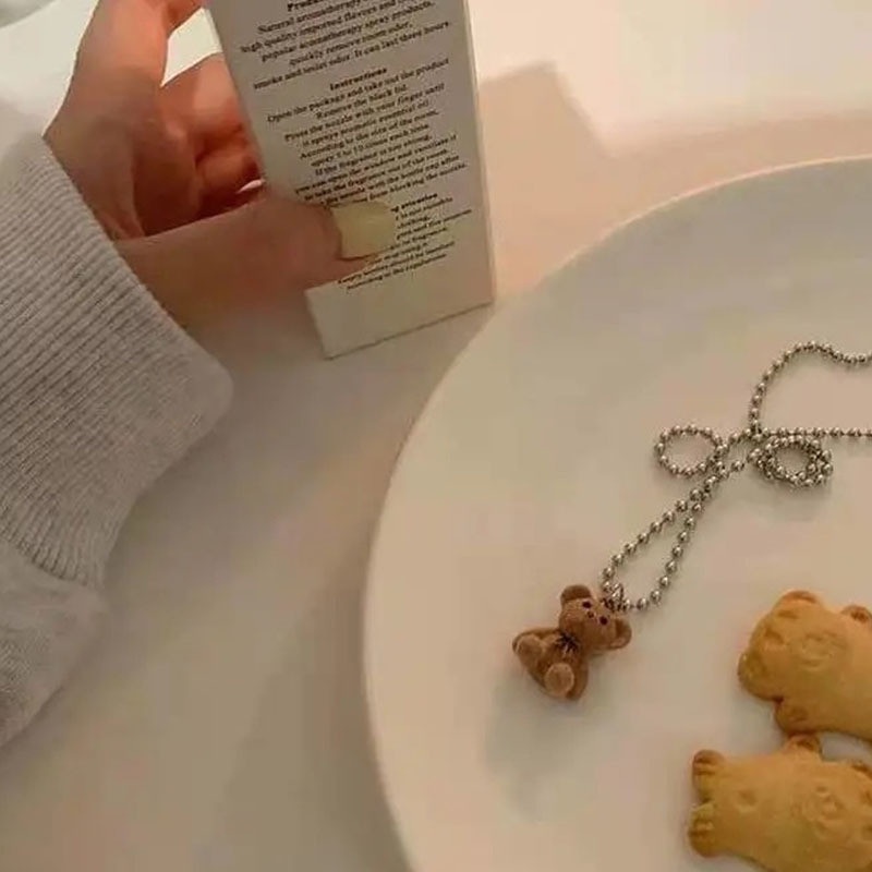 Vòng cổ Mặt Gấu Teddy Dễ Thương Thanh Lịch Dành Cho Nữ