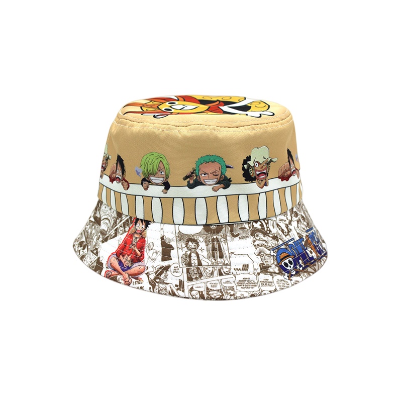 Nón Vành Chống Nắng In Họa Tiết Hoạt Hình One Piece Thời Trang Cho Nam Và Nữ