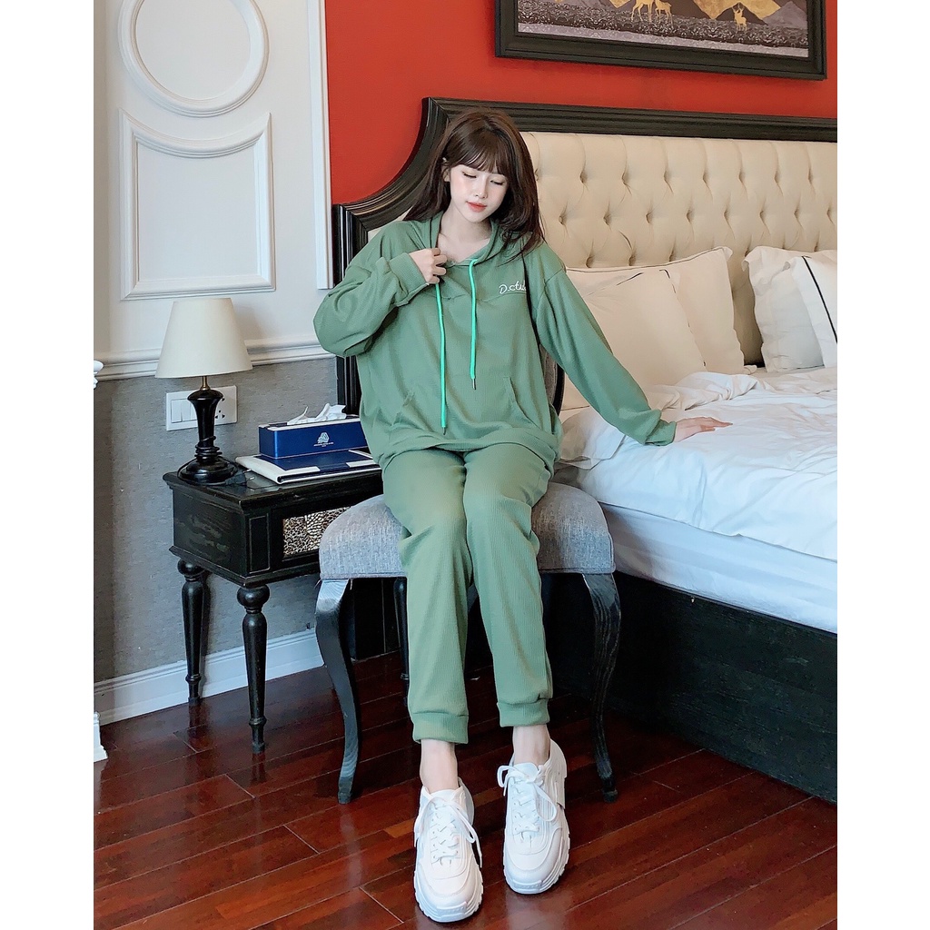 Bộ đồ bầu dài tay và cho con bú M436 chất tổ ong cao cấp freesize từ 45 đến 70kg