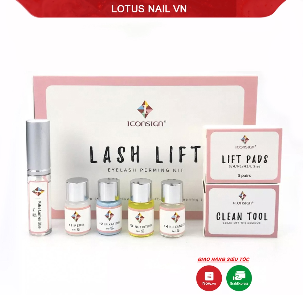 Set uốn mi Lash lift, set uốn mi colagen 3D Hàn Quốc