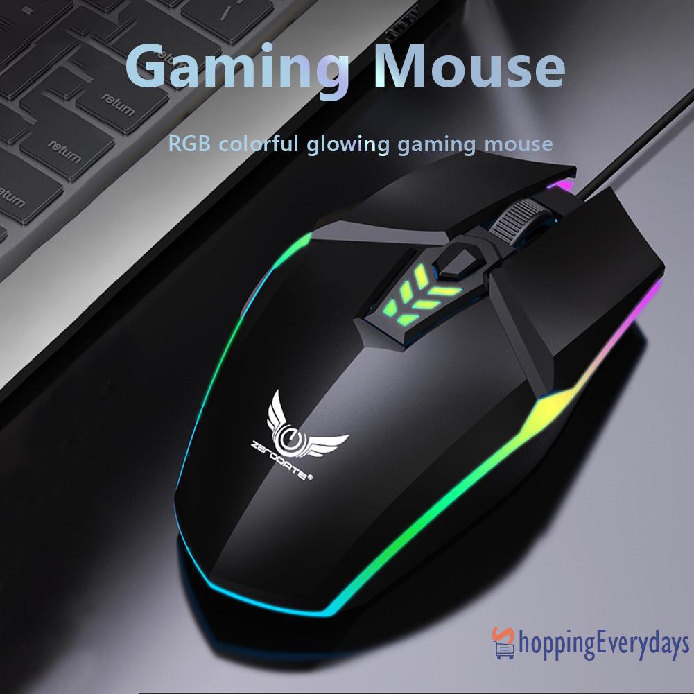 Chuột Chơi Game Zerodate G1 Rgb Có Dây Cho Laptop / Máy Tính