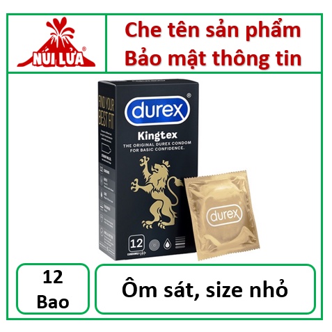 Bao cao su ÔM SÁT Durex Kingtex - 12 bao