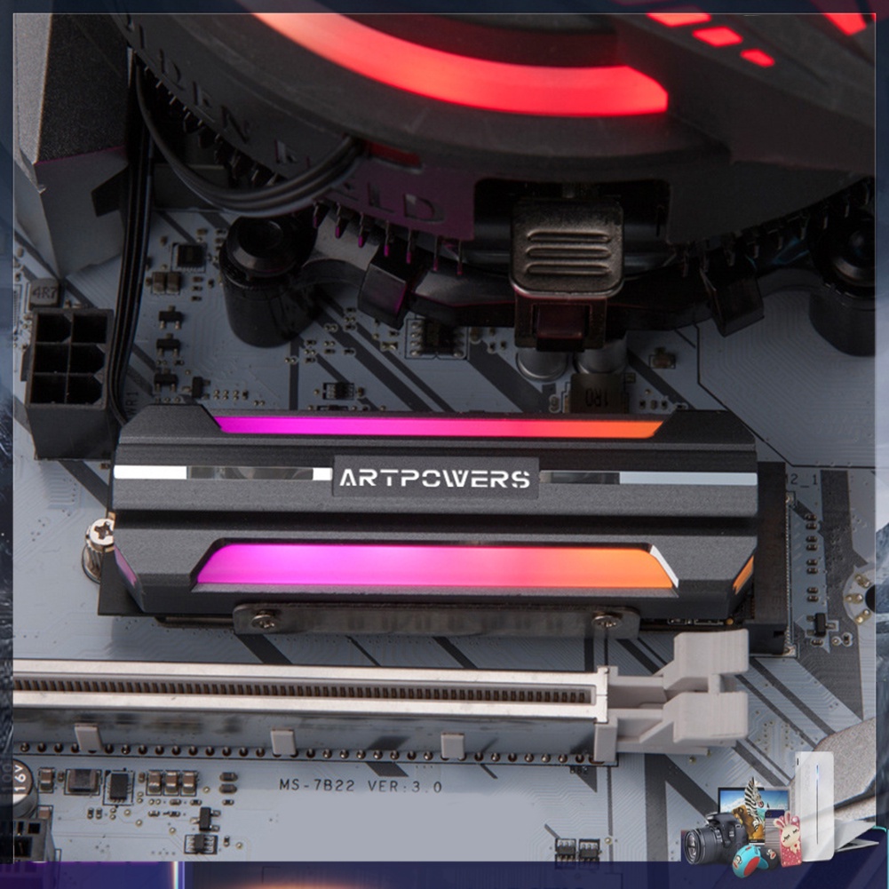 Quạt tản nhiệt ổ cứng M2 SSD ARGB M.2 2280 NVME | BigBuy360 - bigbuy360.vn