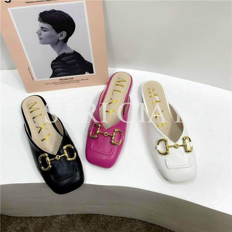 DÉP SỤC NỮ KHUY NGANG ÊM CHÂN SIÊU XINH MÃ HT04
